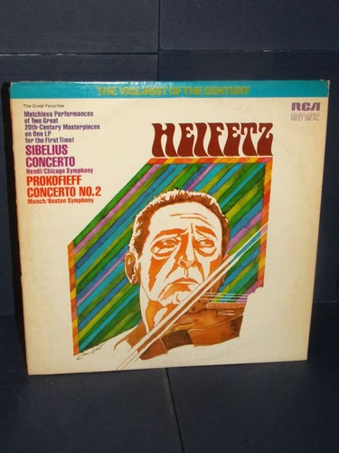 Heifetz sibelius - lp,
